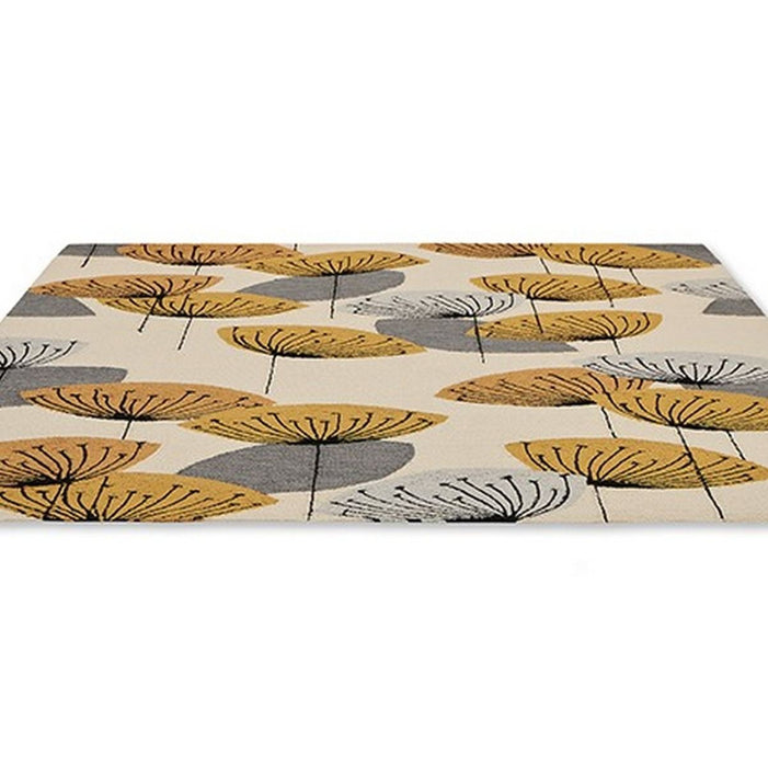 Sanderson Dandelion Clocks Ochre Silver Outdoor 445803 Rug