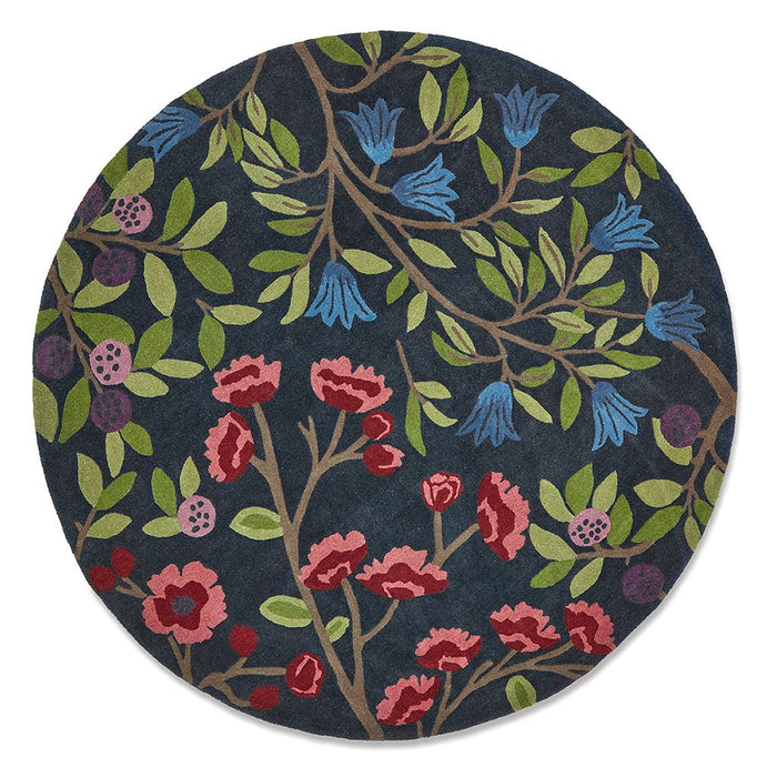 Sanderson Foraging Indigo 146618 rond vloerkleed