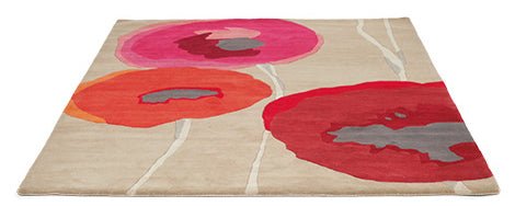 Tappeto Sanderson Poppies Rosso/Arancione 45700