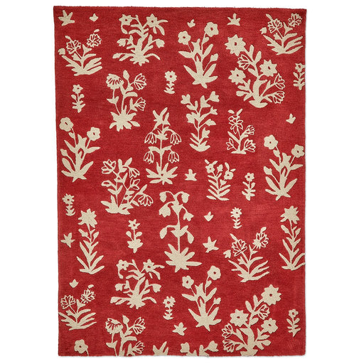 Tappeto Sanderson Woodland Glade Damson Rosso 146800