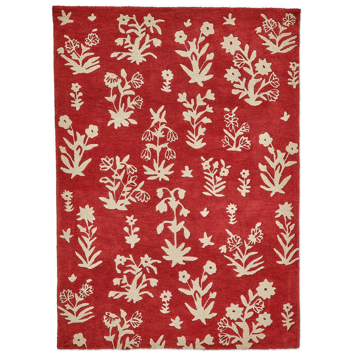 Sanderson Woodland Glade Damson Red 146800 teppe