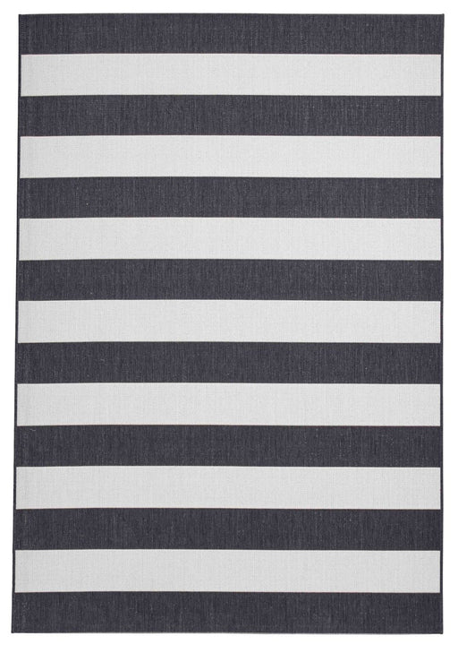 Santa Monica 48644 Black White Rug