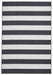 Santa Monica 48644 Black White Rug