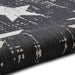 Santa Monica 48648 Black White Rug