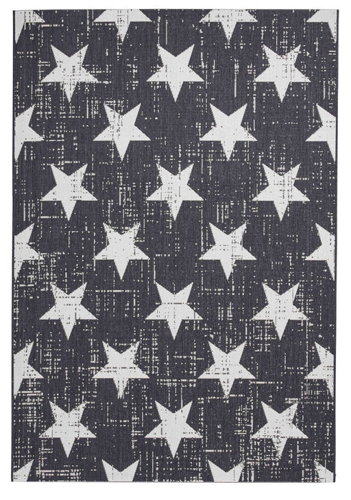 Santa Monica 48648 Black White Rug