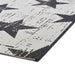 Santa Monica 48648 White Black Rug