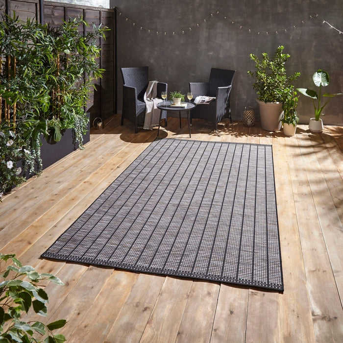 Santa Monica A041 Black Rug