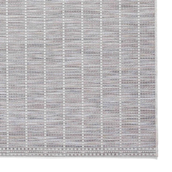 Santa Monica A041 Durable Stain-Resistant Weatherproof Flatweave In-Outdoor Beige Rug