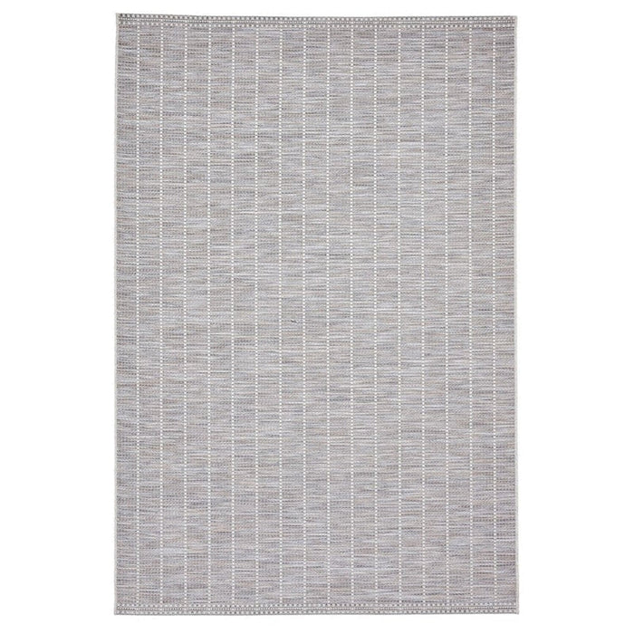 Santa Monica A041 Durable Stain-Resistant Weatherproof Flatweave In-Outdoor Beige Rug