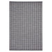 Santa Monica A041 Durable Stain-Resistant Weatherproof Flatweave In-Outdoor Black Rug