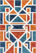 Sarah Geometric Indoor Outdoor Rug Rust 120x170 cm