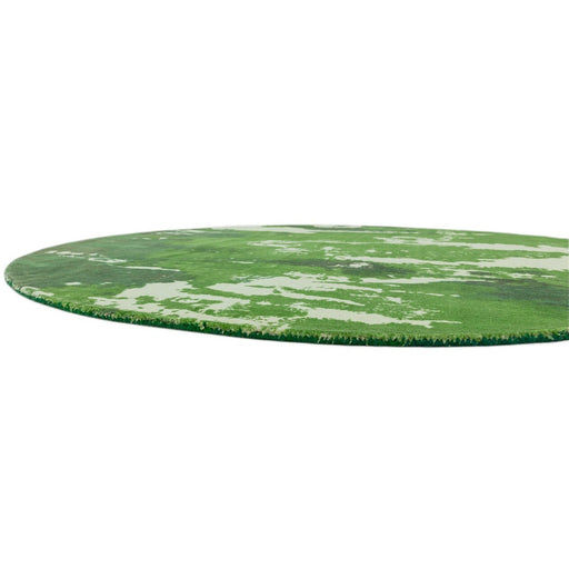 Saturnus groen rond rond vloerkleed