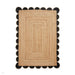 Savannah Jute Scallop Natural/Black Rug