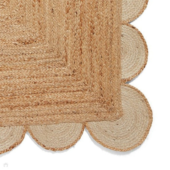 Savannah Jute Scallop Natural/Luonnollinen beige matto