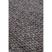 Savannah Modern Plain Mottled Beaded Pebble Hand-Woven Textured Wool Flat-Pile Charcoal Runner