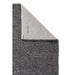 Savannah Modern Plain Mottled Beaded Pebble Hand-Woven Textured Wool Flat-Pile Charcoal Runner