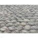 Savannah Modern Plain Mottled Beaded Pebble Hand-Woven Textured Wool Flat-Pile Grey Rug
