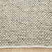 Savannah Modern Plain Mottled Beaded Pebble Hand-Woven Textured Wool Flat-Pile Grey Rug