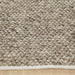 Savannah Modern Plain Mottled Beaded Pebble Hand-Woven Textured Wool Flat-Pile Taupe Rug