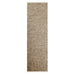 Savannah Modern Plain Mottled Beaded Pebble Hand-Woven Textured Wool Flat-Pile Taupe Runner