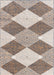 Sawyer beige geometrisk diamantområde teppe 120 x 180 cm