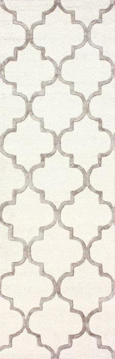 Scalloped Trellis Area -matto Ivory 160x230 cm