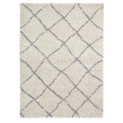 Scandi Berber G257 Modern Moroccan Berber Soft Plush Boho Shaggy Cream/Grey Rug