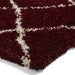 Scandi Berber G257 Tappeto moderno berbero marocchino morbido peluche Boho Shaggy rosso/crema