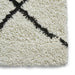 Scandi Berber G257 Modern Moroccan Berber Soft Plush Boho Shaggy White/Black Rug