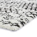 Scandi Berber G271 Modern Moroccan Berber Soft Plush Boho Shaggy White/Black Rug