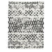 Scandi Berber G271 Modern Moroccan Berber Soft Plush Boho Shaggy White/Black Rug