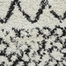 Scandi Berber G272 Modern Moroccan Berber Soft Plush Shaggy White/Black Rug