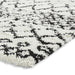 Scandi Berber G272 Modern Moroccan Berber Soft Plush Shaggy White/Black Rug