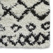 Scandi Berber G272 Modern Moroccan Berber Soft Plush Shaggy White/Black Rug