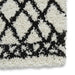 Scandi Berber G274 Modern Moroccan Berber Soft Plush Boho Shaggy White/Black Rug