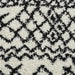 Scandi Berber G274 Modern Moroccan Berber Soft Plush Boho Shaggy White/Black Rug