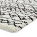 Scandi Berber G274 Modern Moroccan Berber Soft Plush Boho Shaggy White/Black Rug