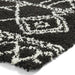 Scandi Berber G276 Modern Moroccan Berber Soft Plush Boho Shaggy Black/White Rug