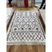 Scandi-Boho RL01 Modern Moroccan Berber Soft Plush Shaggy White/Black Rug