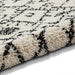 Scandi-Boho RL01 Modern Moroccan Berber Soft Plush Shaggy White/Black Rug