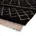 Scandi-Boho RL02 Modern Moroccan Berber Soft Plush Shaggy Black Rug