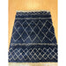 Scandi-Boho RL02 Modern Moroccan Berber Soft Plush Shaggy Navy Blue Rug