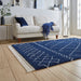 Scandi-Boho RL02 Modern Moroccan Berber Soft Plush Shaggy Navy Blue Rug