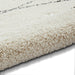 Scandi-Boho RL04 Modern Moroccan Berber Soft Plush Shaggy White/Black Rug