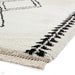 Scandi-Boho RL05 Modern Moroccan Berber Soft Plush Shaggy White/Black Rug