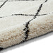 Scandi-Boho RL06 Modern Moroccan Berber Soft Plush Shaggy White/Black Rug