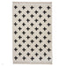 Scandi-Boho RL09 Modern Moroccan Berber Soft Plush Shaggy White/Black Rug