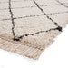 Scandi-Boho RL10 Modern Moroccan Berber Soft Plush Shaggy White/Black Rug