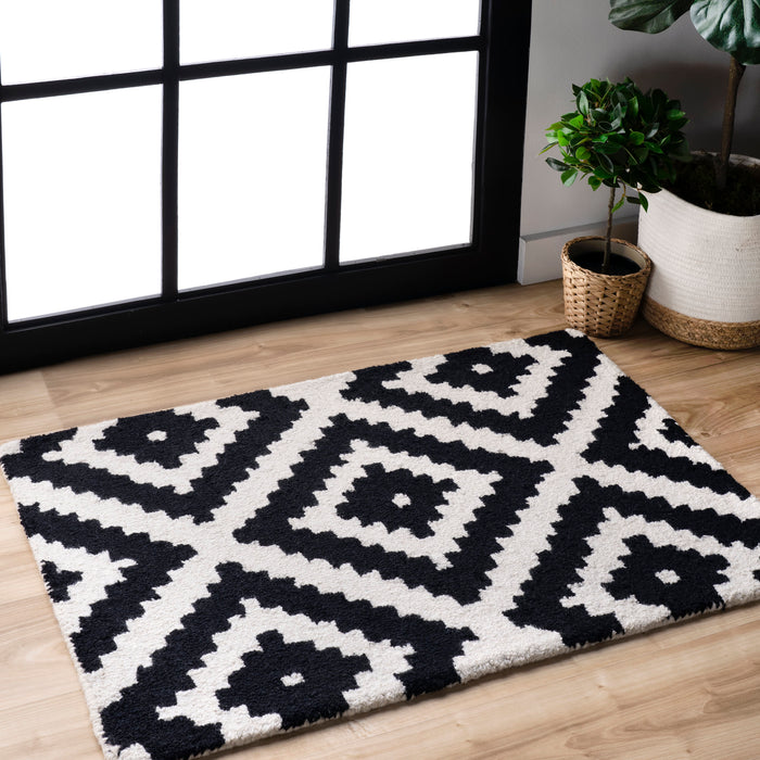 Scandinavian Beige Wool Area Rug 160x230 cm