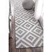 Tappeto in lana grigia in stile scandinavo 160x230 cm